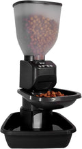 Automatic Dog & Cat Food Feeder with Water Dispenser - Black