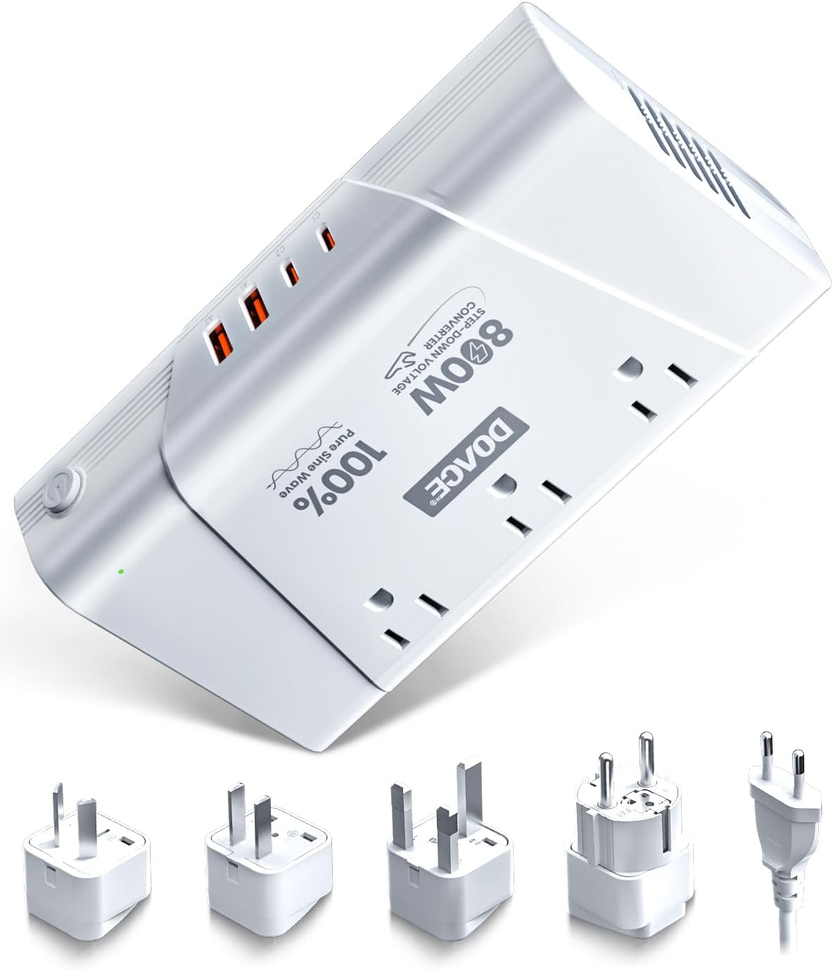 DOACE 220V to 110V Converter for Safe International Travel