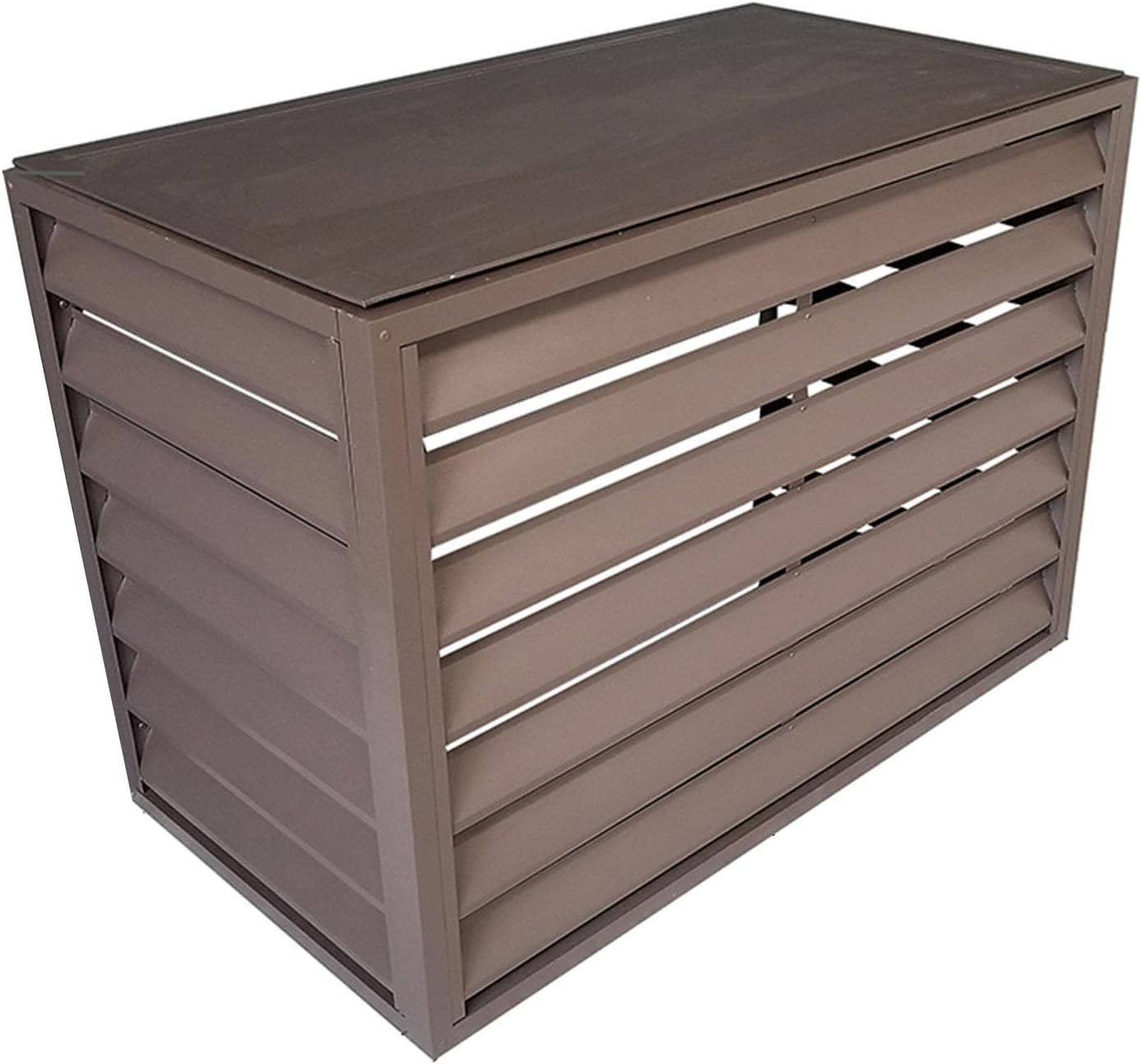 Brown Flat Roof AC Fence: Noise Reduction & Windproof Design