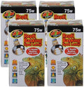 Repti Basking Lamps 75 Watt (4 Pack) - Focused Heat for Reptile