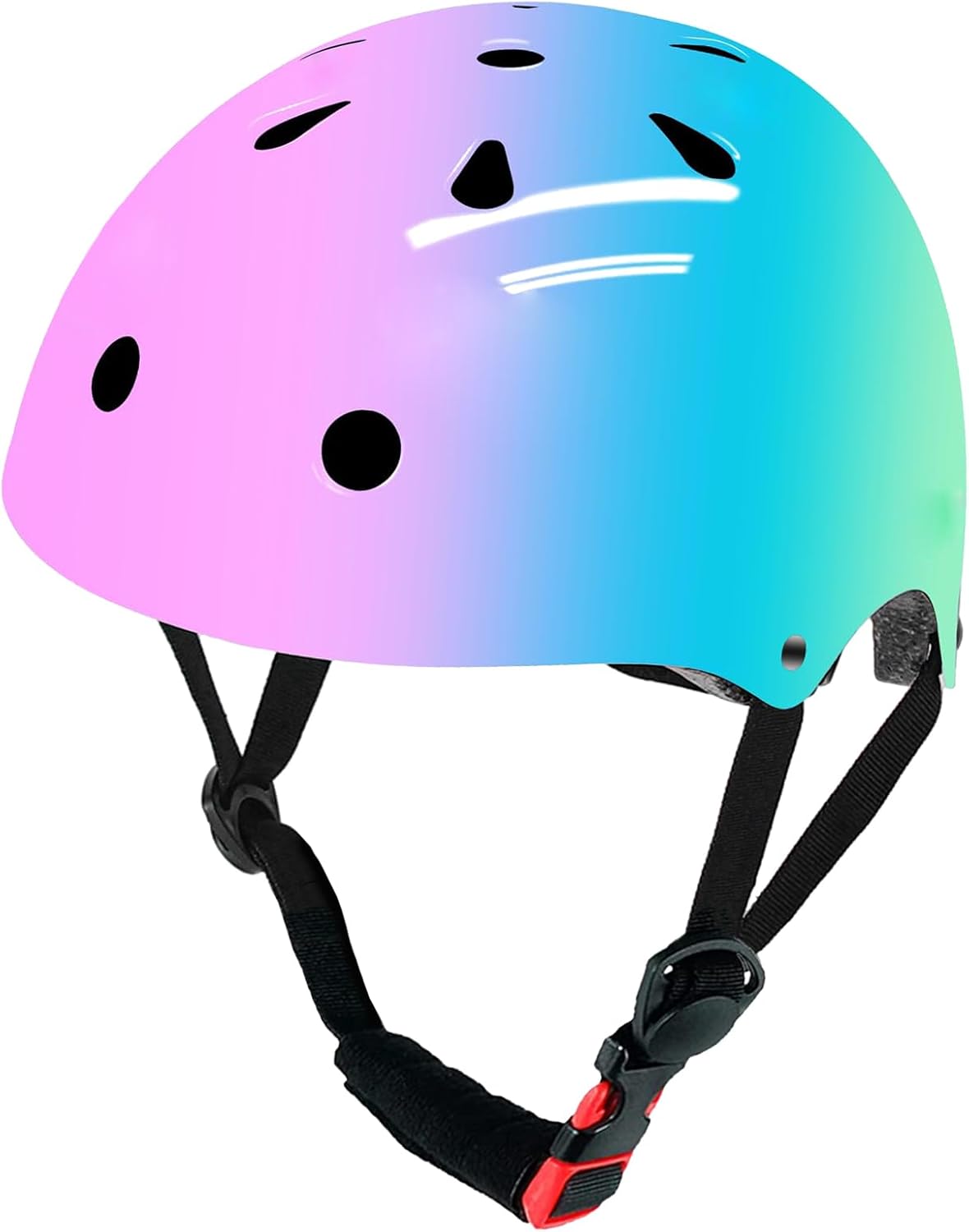Adjustable Color Gradient Skateboard Helmet for All Ages