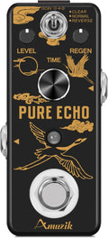 Pure Echo Guitar Delay Pedal - Compact Analog Digital Echo