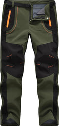 Men's Snow Ski Hiking Pants Waterproof Fleece Lined - With Belt