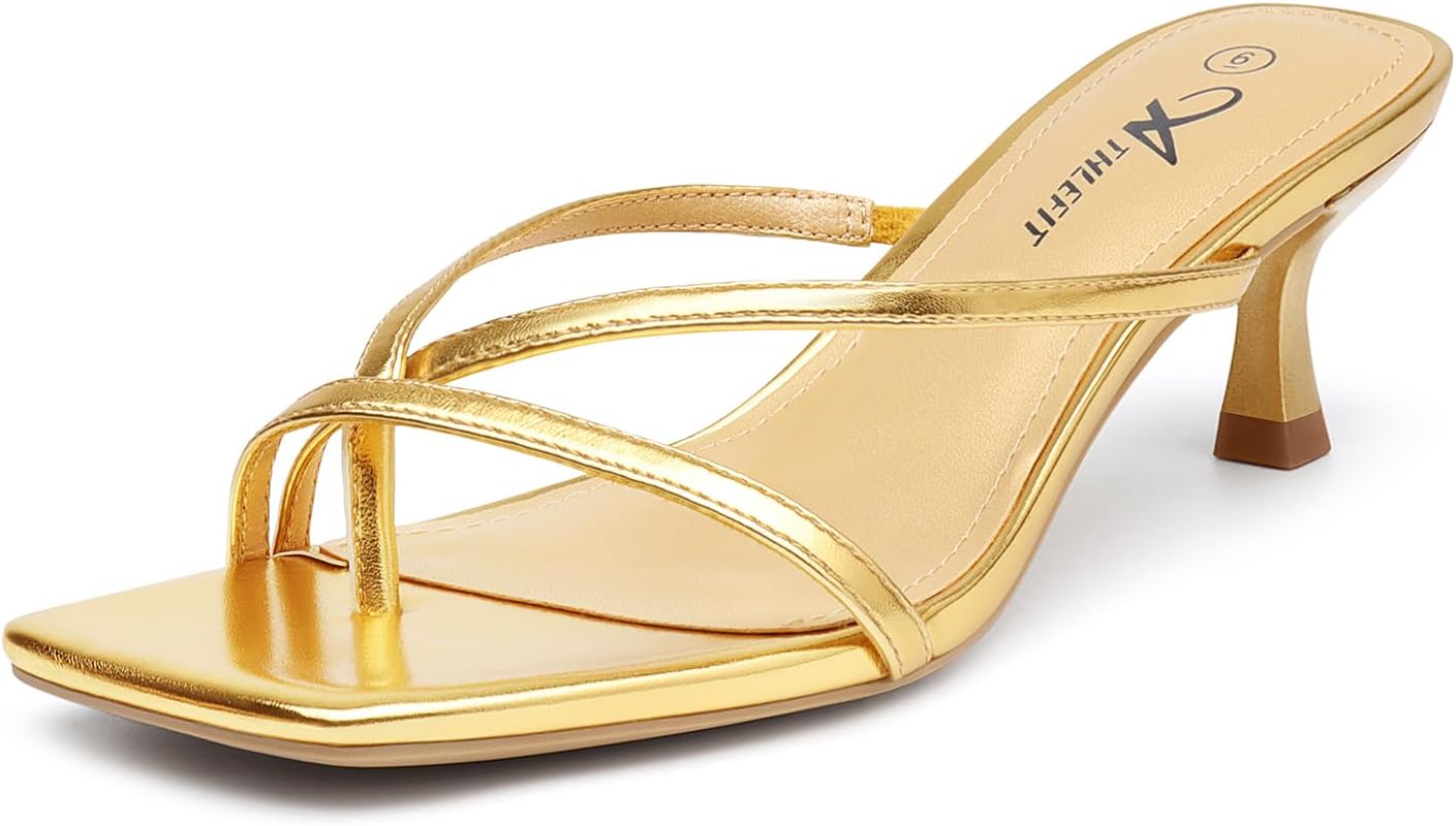 Chic Strappy Kitten Heels Flip Flops for Women - Versatile Style