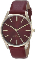 Nine West Women's Strap Watch - Classic Burgundy Style