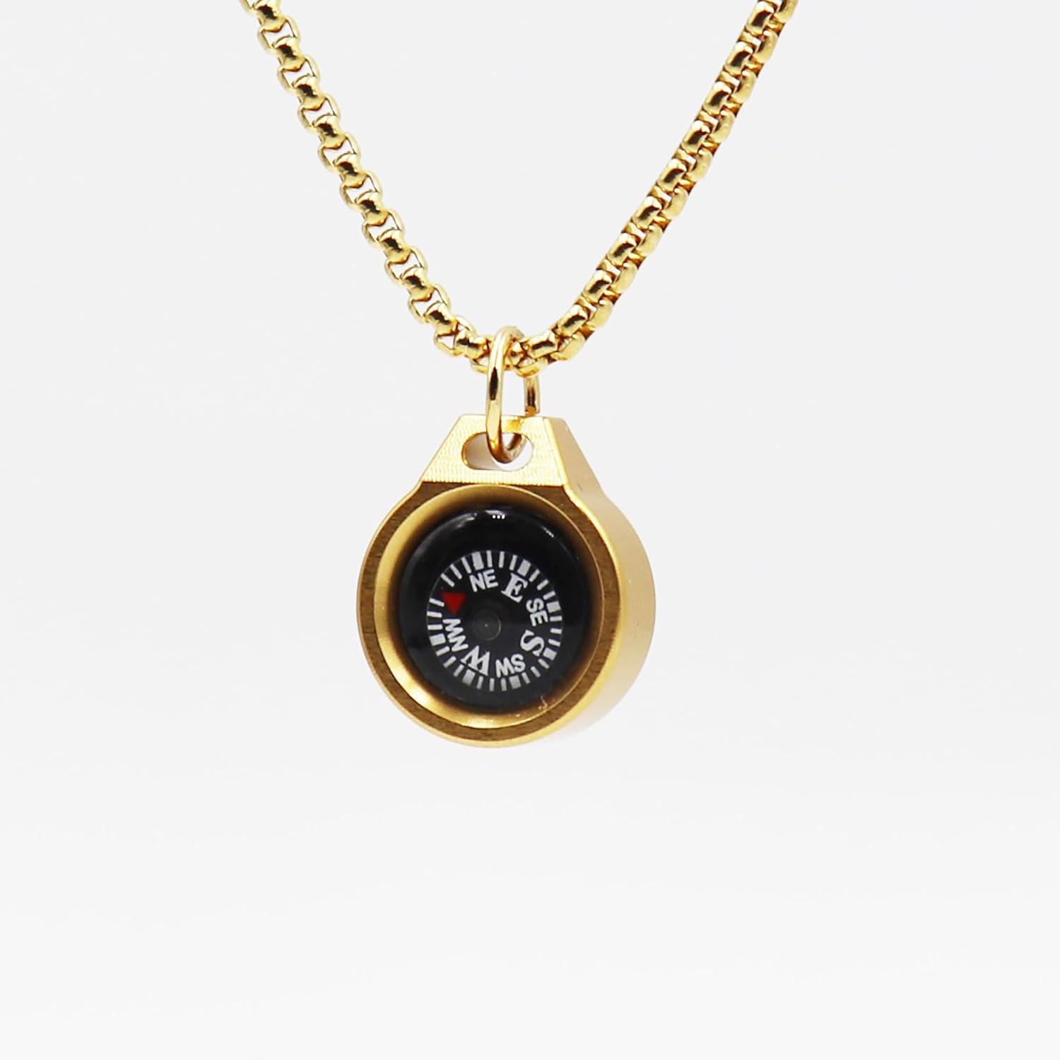 DETUCK Mini Compass Necklace - Navigate with Style!