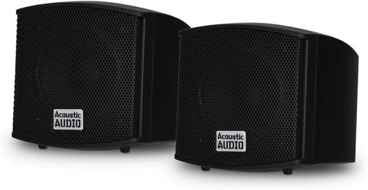400W Bookshelf Speakers Pair by Acoustic Audio - Rich Sound!