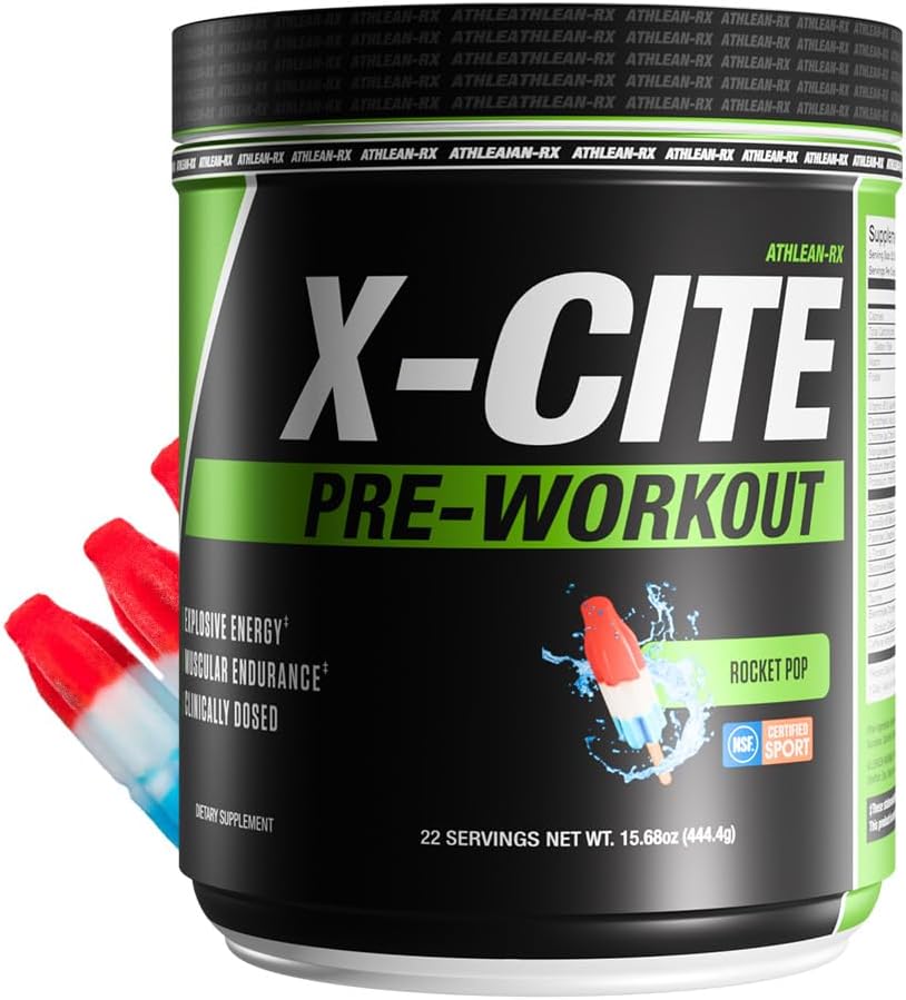 X-CITE Pre-Workout by ATHLEAN-X for Energy and Endurance