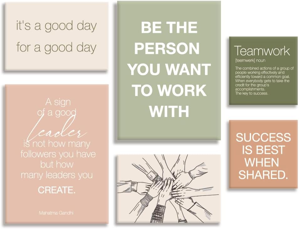 Motivational Office Canvas Set - YEOION
