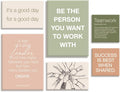 Inspirational Office Wall Art Set of 6 for Teamwork Motivation