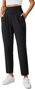 Butterlift Ankle Casual Yoga Pants 7/8 Tapered Front Pleated
