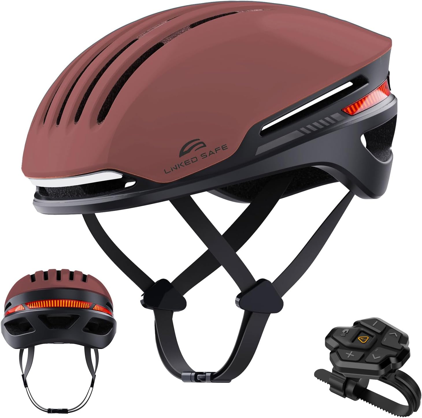 Smart Bike Helmet with Bluetooth and LED Signals for Safety