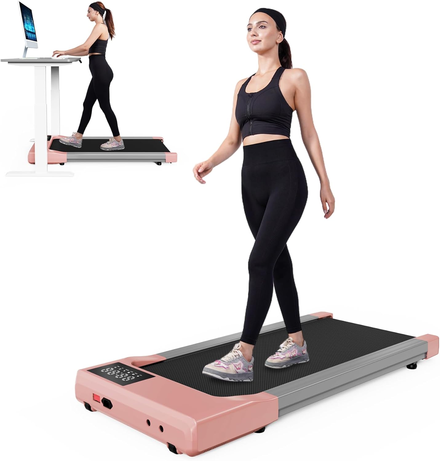 DeerRun 2025 Upgrade Walking Pad: Smart Under Desk Treadmill