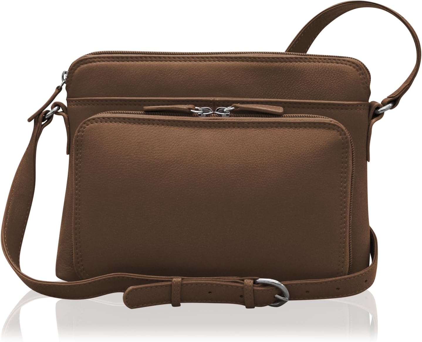 Genuine Leather Crossbody Bags for Women with RFID Blocking