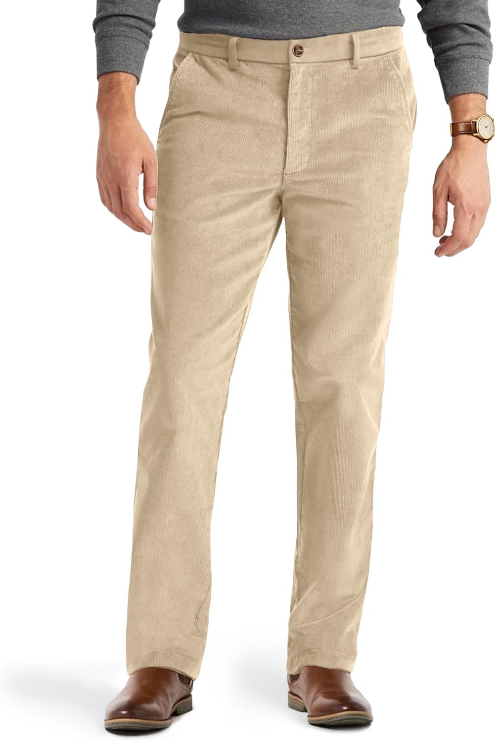 Classic Fit Stretch Corduroy Pants for Men - Versatile Style