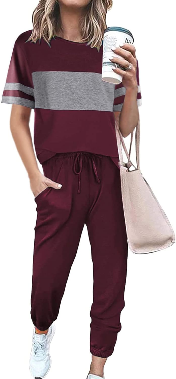 PRETTYGARDEN Women's Two Piece Sets for Summer Travel and Lounge