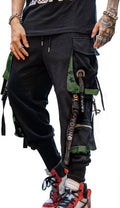 Hello MrLin Men's Jogger Pants Punk Cargo Baggy Techwear - Tactical