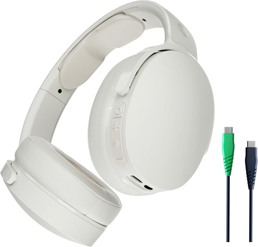 Skullcandy Hesh Evo Wireless: 36H Battery, Mic, Works with iPhone & Android - Bone