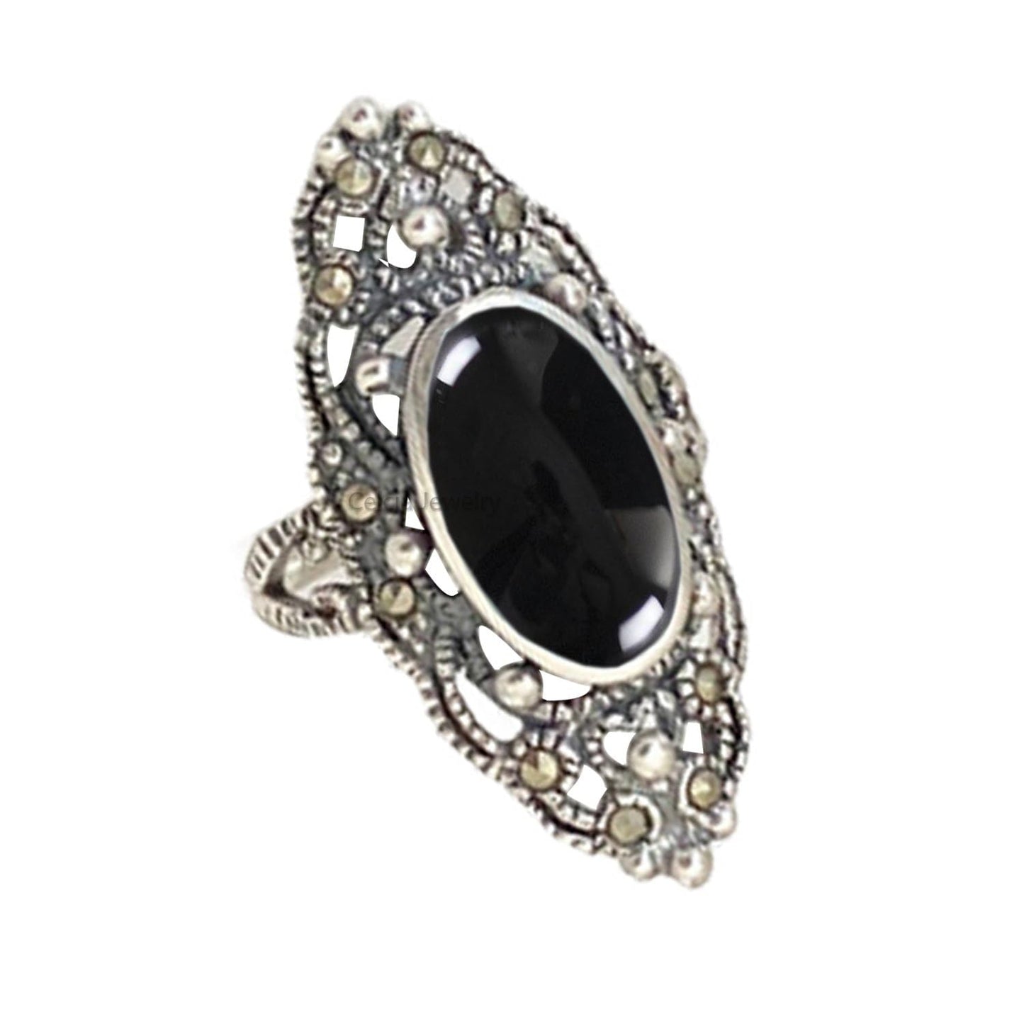 Pure 925 Sterling Silver Turquoise Ring for Women - Unique Gift