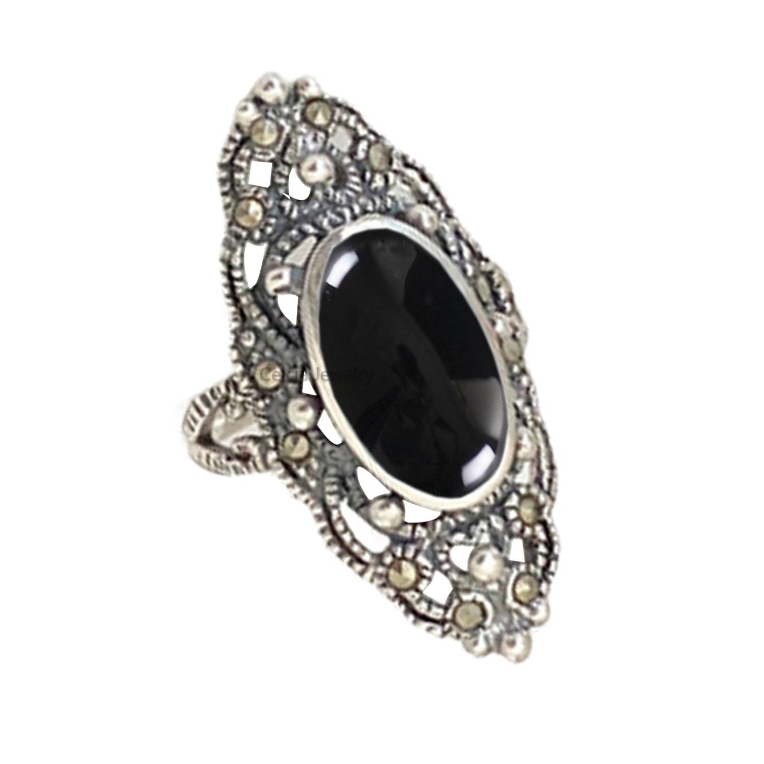 Pure 925 Sterling Silver Turquoise Ring for Women - Unique Gift