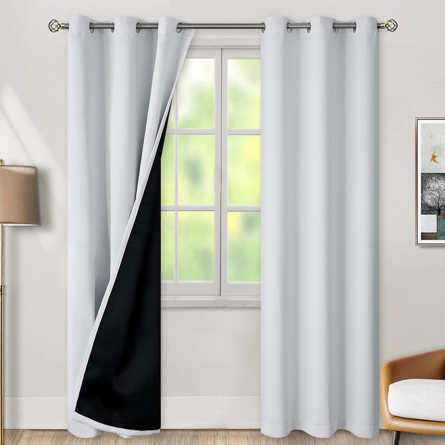 BGment Thermal Insulated Blackout Curtains for Bedroom