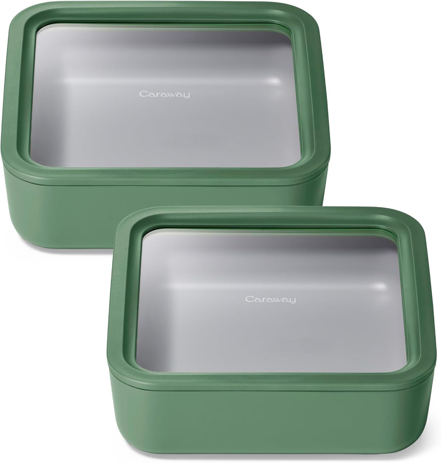 Caraway 2pc Glass Food Storage Set - Non Toxic & Versatile