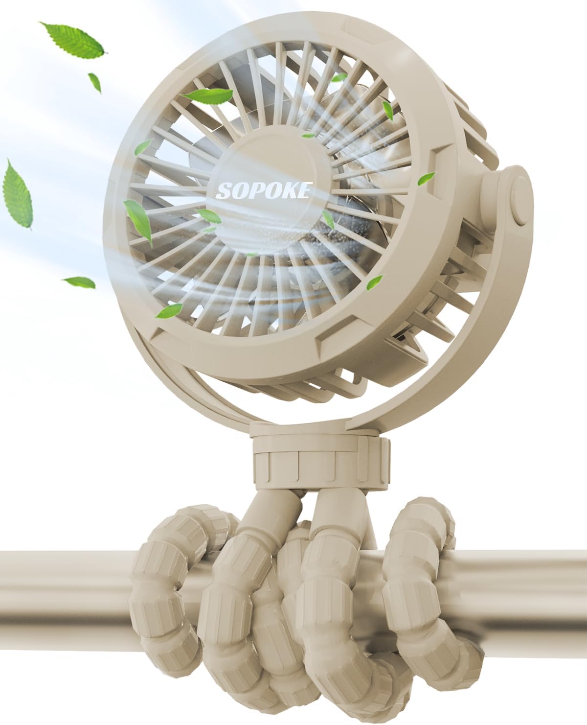 Mini Portable Rechargeable Fan by SOPOKE - Stay Cool Anywhere!