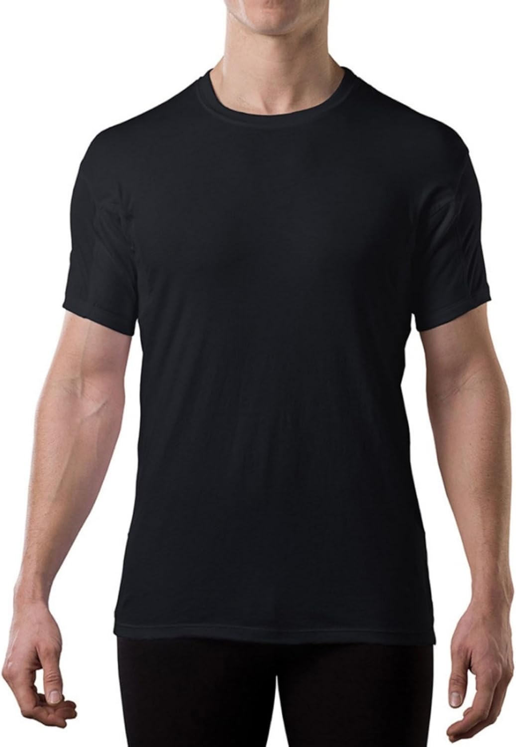 Men's Sweatproof Undershirt with Patented Sweat Pads Technology