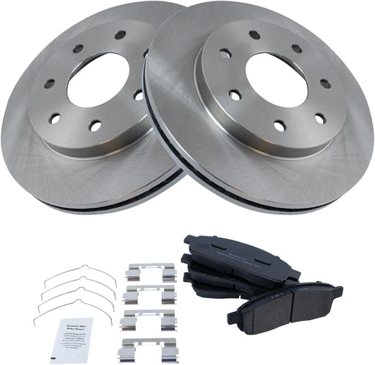 TRQ Front Brake Pad & Rotor Kit for 2004-2008 Ford F-150