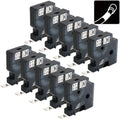 Compatible Heat Shrink Tube Labels for DYMO Rhino - Industrial 10-Pack