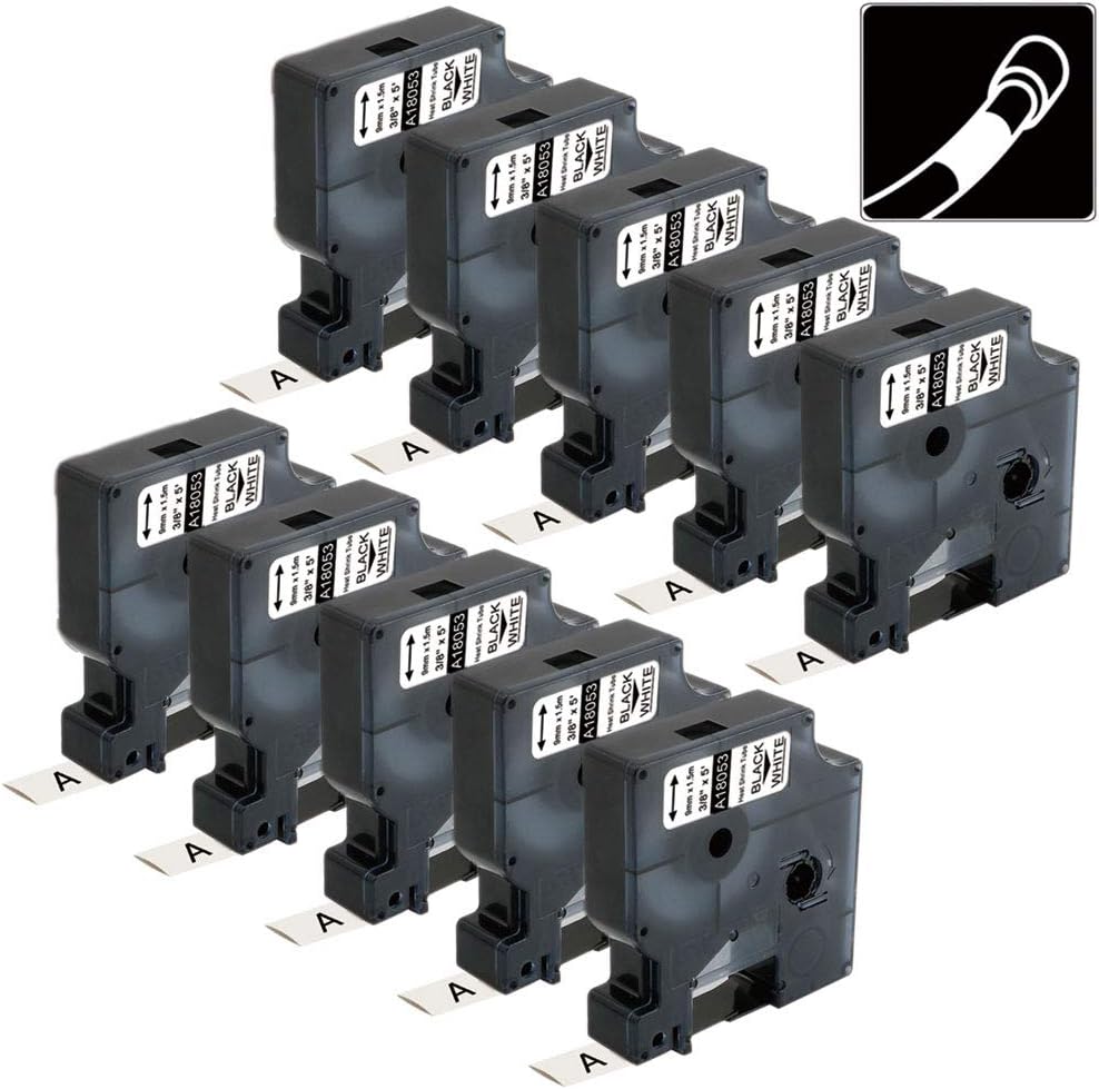 Compatible Industrial Heat Shrink Tube Labels for DYMO 18053