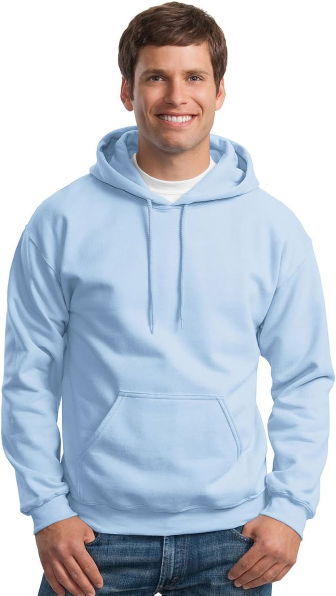 Gildan Light Blue Hooded Sweatshirt - Cozy Blend