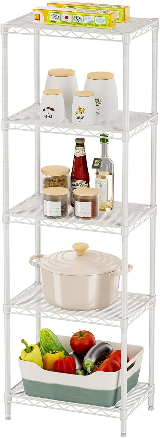 5 Shelves Storage Shelf for Home Organization and Kitchen Use