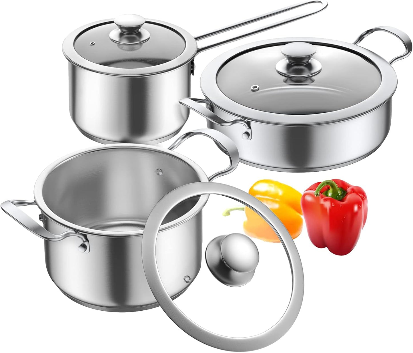 Aufranc Stainless Steel Cookware Set for Induction and Gas