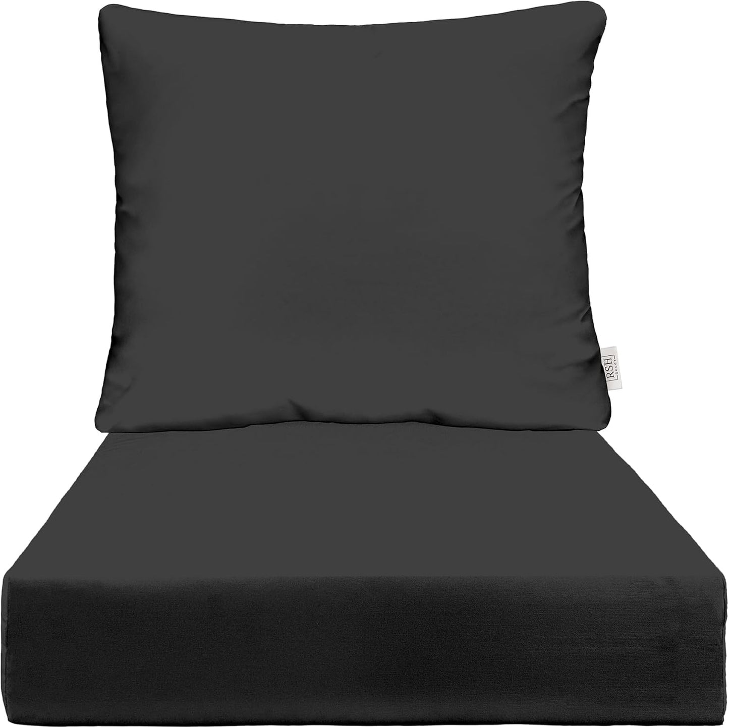 Sunbrella Deep Seating Cushion Set for Outdoor Chairs | 24 x 24