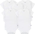 HonestBaby 5-pack Short Sleeve Bodysuits for Infant Baby (Style VJRZ)