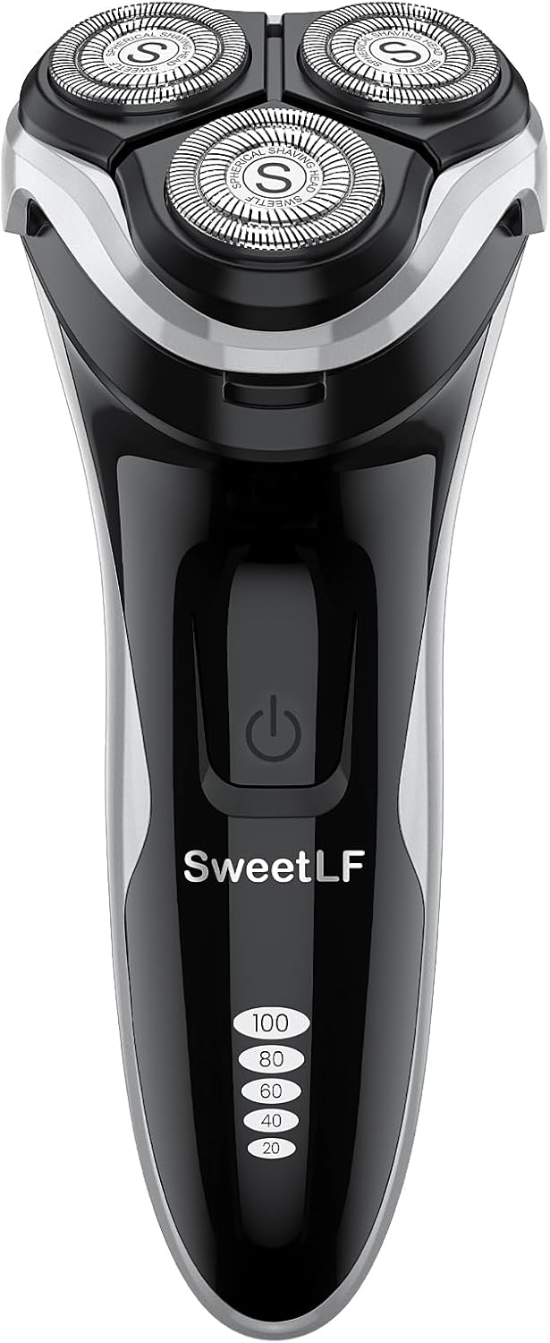 Electric Razor for Men - SweetLF Cordless 3D Rotary Shaver