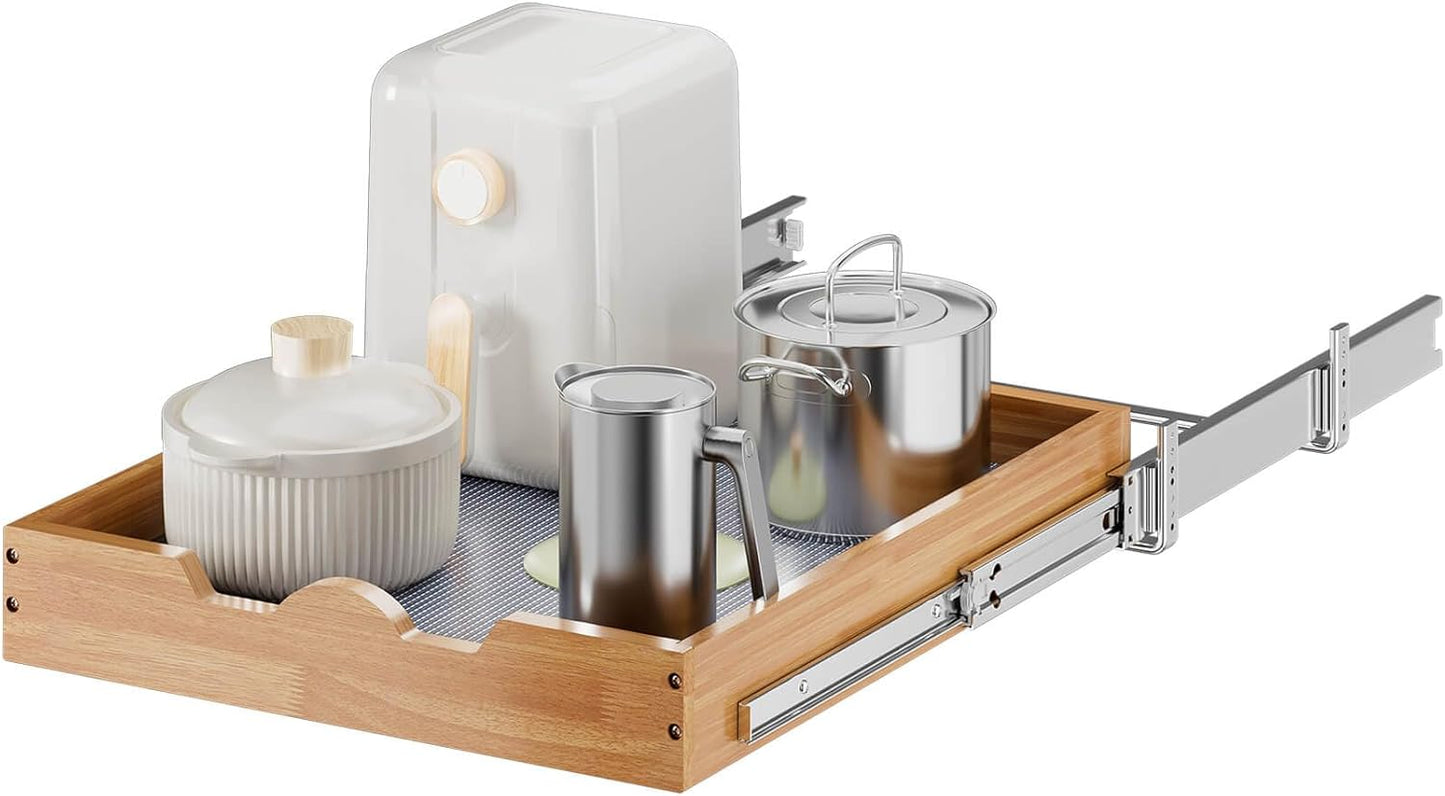 OCG 1 Tier Pull Out Cabinet Organizer for Kitchen and Bathroom
