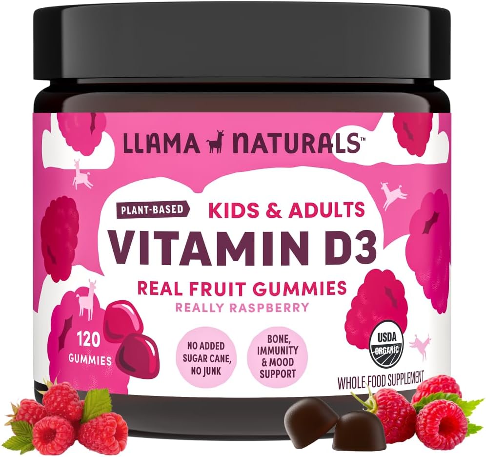Llama Naturals Vegan Vitamin D3 Gummies for Immune Support