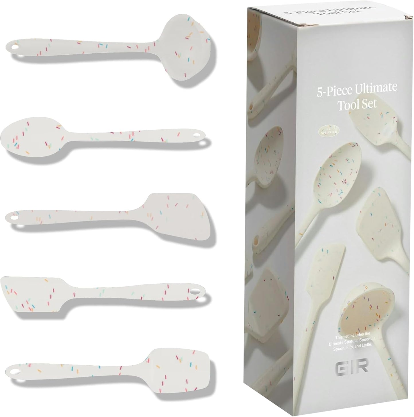 Get It Right 5 Piece Silicone Kitchen Utensils Set for Cooking