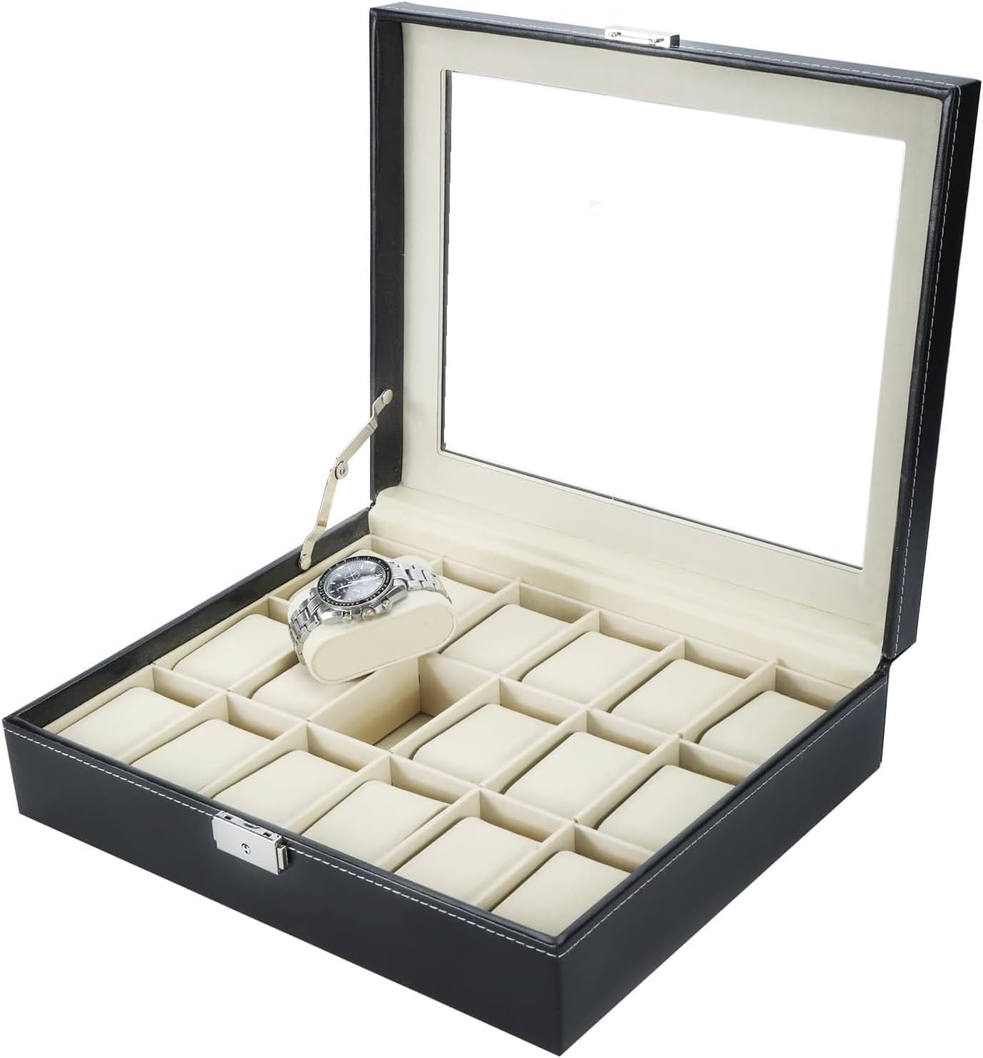 Securely Store 18 Watches with NovelBee Organizer