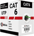 Cat6 Ethernet Cable 1000ft Bulk - Durable 23AWG UTP Pull Box