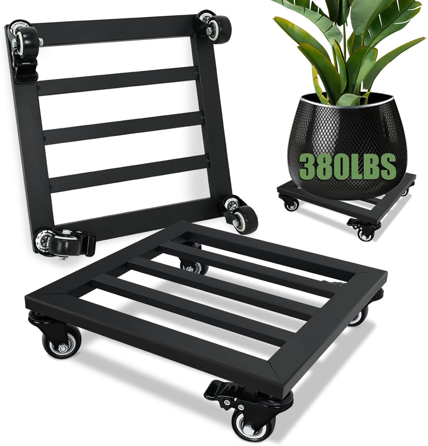 Plant Caddy with Wheels for Easy Mobility and Stability