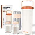 22oz Portable Breast Milk Cooler with 2 Bottles - 24H Liquid Gold