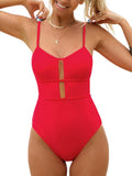 One Piece Swimsuit Scoop Neck with Cutout Back - Flattering Fit Shoes