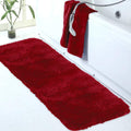 Walensee Large Bathroom Rug 24 x 72 in - Extra Soft Absorbent Red