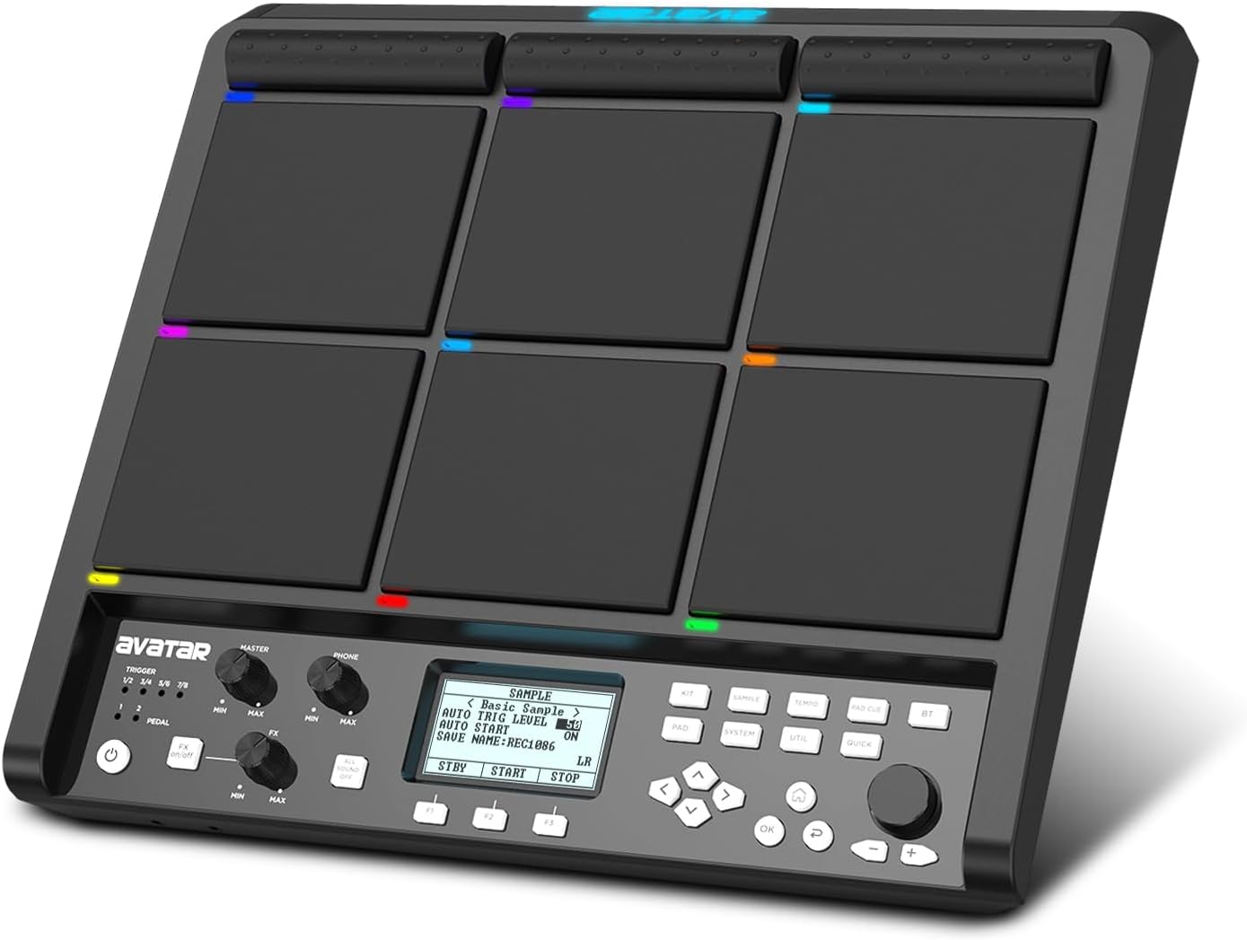 PD708 Sampling Pad Percussion Instrument with 9 Drum Pads