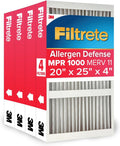 Filtrete 20x25x4 AC Furnace Air Filter MPR 1000 - Allergen Defense