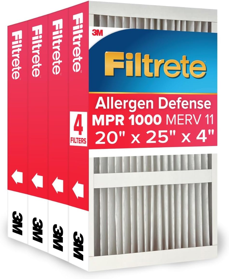 Filtrete 20x25x4 AC Furnace Air Filter for Allergen Defense