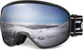 COOLOO Ski Goggles OTG Snow Goggles for Men Women Youth - Clear Vision